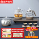 容聲（RONGSHENG）全自動(dòng)上水電熱水壺泡茶專用茶臺(tái)燒水壺?zé)蟛杩販匾惑w機(jī)功夫茶具套裝316不銹鋼電熱水壺?zé)?0.8L 三壺上水三件套|雙壺316鋼(37*20
