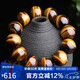 石玥珠寶收藏級18mm天然黃虎眼石手串轉(zhuǎn)運(yùn)珠本命年手鏈男女士款 水晶瑪瑙