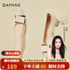 達(dá)芙妮（DAPHNE）單鞋女船鞋粗跟瑪麗珍皮鞋婚鞋2025春夏季新款工作宴會伴娘鞋 米色 跟高 3.2cm 37 尺碼偏大一碼，建議拍小一碼