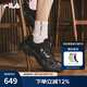 斐樂（FILA）官方貓爪6老爹鞋男鞋2025夏季新款鞋子休閑鞋厚底運(yùn)動(dòng)鞋 黑-BK 45
