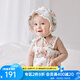 OAK FAMILY寶寶吊帶包屁衣竹棉無(wú)袖春夏季女寶三角爬服滿(mǎn)月 小美人魚(yú) 不含帽子 73cm （推薦6-9個(gè)月）