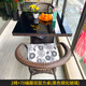 虎刻 藤椅三件套陽(yáng)臺休閑桌椅喝茶餐桌椅組合戶(hù)外桌椅藤椅陽(yáng)臺小茶桌 70雙層正方桌+2椅+坐墊