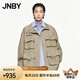 JNBY/江南布衣春秋夾克立領工裝外套女混紡寬松抽繩通勤5O8610190 269/綠卡其 M