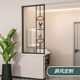 屏風(fēng)隔斷入戶(hù)門(mén)衛生間半墻玻璃隔斷鐵藝鋁合金不銹客廳鋼隔斷定制 【A款半墻隔斷】黑色框 根據定制要求報價(jià)