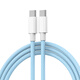 摩力小象 PD60W c to c充 快充 數據線(xiàn) 手機充電線(xiàn) 雙type-c藍色（15/16/安卓可用） 1.5m