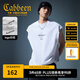 卡賓（CABBEEN）【洗水潑墨】男裝 美式街頭背心厚板網(wǎng)眼logo印花無袖上衣 漂白色02 M /170/48