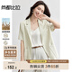 尚都比拉異型一?？鄞筚N袋設(shè)計(jì)西裝外套女夏季平駁領(lǐng)墊肩小西服休閑上衣