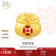 周生生七夕禮物黃金轉(zhuǎn)運(yùn)珠Charme文化祝福錢袋足金珠子不含繩91504C