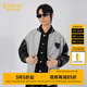 卡賓男裝老虎呢夾克新款貼布繡花棒球服潮流街頭寬松外套W 中灰色36 L /175/50