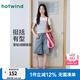 熱風(fēng)（Hotwind）女士牛仔短褲2025年夏季新款高腰港風(fēng)時尚牛仔中褲復(fù)古五分褲 06蘭色 27