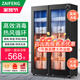 在豐商用消毒柜家用立式大容量不銹鋼大型酒店廚房餐具雙開門消毒碗柜 850CHR黑+雙門熱風(fēng)1.55米高10層