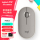 羅技（Logitech）LOGITECH PEBBLE 無(wú)線(xiàn)藍牙鼠標 靜音鼠標 辦公鵝卵石造型 輕薄便攜 時(shí)尚小巧 煙云灰