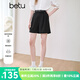 百圖betu女裝2025夏季新款短褲氣質(zhì)高腰西裝短褲抗皺褲子女2503T78 黑色 M