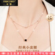 法蔻（farcoko）品牌小蠻腰項(xiàng)鏈女玫瑰金色黑瑪瑙鎖骨鏈七夕情人節(jié)生日禮物送女友 小蠻腰瑪瑙項(xiàng)鏈