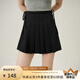范思藍(lán)恩范思藍(lán)恩時(shí)髦少女感百褶設(shè)計(jì)休閑裙褲2024夏新款高腰半身裙12313 黑色 L