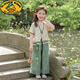 G.DUCKKIDS2025新款兒童國(guó)風(fēng)洋氣夏季女童民族風(fēng)夏裝短袖套裝新中式穿搭出游 國(guó)風(fēng)民族兩件套 150