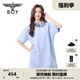 BOY LONDON女春夏連衣裙機(jī)械翅膀清新baby藍(lán)針織裙N17001 藍(lán)色 XS