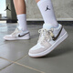 耐克（NIKE）Jordan官方喬丹時(shí)髦AJ1板鞋女子輕松假日風(fēng)運(yùn)動(dòng)鞋新款 IB8859 101白/礦石灰/白/柔粉/淡紫色 42