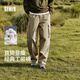 森馬休閑褲男山系寬松直筒褲大口袋情侶款工裝褲秋長(cháng)褲101524127204