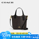蔻馳（COACH）【京東奧萊】Hanna Bucket Bag 女士水桶包菜籃子手拎包斜挎包 褐色logo CAF16-IMXAQ