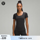 lululemon丨Ebb to Street 女士運動短袖 T 恤 LW3FEJS 運動上衣 黑色 XXS /2