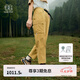 KOLON SPORT/可隆戶外休閑褲 女子運動松緊腰露營寬松彈力防潑水長褲 LKLP5MTT24-CA 駝色 M 165/74A