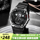 卡西歐（CASIO）手表男 多功能戶外運動防水電子表 學生兒童考試男表學生表考試表 AE-2000W-1B