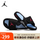 Jordan男子運動拖鞋一字拖 魔術(shù)貼 顆粒按摩 運動鞋555501-061黑/藍(lán)41