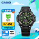 卡西歐（CASIO） SPORT MCW-100H休閑時(shí)尚運(yùn)動(dòng)男士手表石英手表 MCW-100H-3AVPF-100米防水