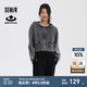 森馬（Semir）【梅花聯(lián)名】短外套女寬松連帽夾克2024年秋新款顯高顯瘦上衣白色 灰色調(diào)00322 165/88A/L