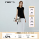 PORTS寶姿 商場同款新品女裝百搭不規(guī)則下擺針織衫LL8K802RKE004 黑色 XS