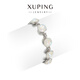 XUPING旭平首飾XUPING旭平首飾仿水晶時(shí)尚經(jīng)典肥方輕奢手鏈七夕情人節送生日禮物 荔枝奶白 約16+2cm