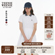 Teenie Weenie小熊女裝白色連衣裙2025年夏季新款活力運(yùn)動條紋刺繡裙子 象牙白 M