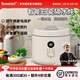 班貝特BAMBETEL德國品牌陶瓷隔水燉鍋多功能電燉盅家用嬰兒寶寶輔食鍋 陶瓷2.5L燉鍋 大燉盅+3小膽 24cm
