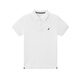 NAUTICA【兒童基本款】諾帝卡童裝 男童大童POLO衫夏季短袖半袖t恤抑菌 白色-珠地網(wǎng)眼 120