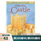 建造中世紀(jì)城堡 模型書 尤斯伯恩 Usborne Make This Castle Cutout 綠山墻  Models 英文原版