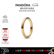 潘多拉（PANDORA）ME系列線形紋理戒指玫瑰金色款情侶對戒七夕情人節(jié)禮物送女友