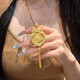 易昇黃金人生四美吊墜女新中式古法足金999如意鎖包項(xiàng)鏈婚嫁結(jié)婚禮物 黃金人生四美吊墜訂金
