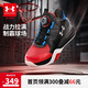 安德瑪（Under Armour）童鞋中大童籃球鞋專業(yè)實戰(zhàn)防滑旋鈕科技閃穿兒童運動鞋2441203