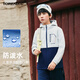 探路者（TOREAD）旗艦 兒童外套男女中大童裝秋冬款保暖防風(fēng)軟殼運動(dòng)服 曙光白 170