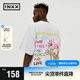 英克斯（inxx）【inxxstreet】明星同款走秀款夏季新寬松休閑立體繡花短袖T恤白 白色 XL