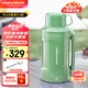 摩飛電器（Morphyrichards）電熱水壺電水壺便攜式燒水壺?zé)眯胁讳P鋼保溫一體全自動(dòng)MR6061燒水壺電熱水杯開水壺電熱水瓶 1L 【MR6061綠色】四檔一鍵調(diào)溫