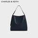 CHARLES&KEITH大容量通勤子母單肩包托特包女包生日禮物CK2-40270966-1