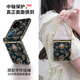 FEIIE【中軸創(chuàng  )意·帶掛鏈】適用華為Pocket2手機殼創(chuàng  )意P60POCKET磁吸中軸全包防摔p50保護套真絲山茶S女 帶短款手鏈【真絲山茶黑】高端皮紋款 華為 Pocket 2