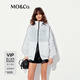MO&Co.【秦嵐同款】外套2025夏新品UPF50+防曬服收納連帽寬松MBE2COTT04 本白色 S /160