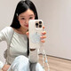 FANCYCHICins清新水晶藍(lán)蘋果掛鏈適用17/16pro蘋果17/16ProMax手機殼iPhone17/16全包蘋果全系列 水晶藍(lán)蘋果手機殼+掛鏈 iPhone 17 Pro Max