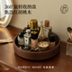 北歐國度化妝品收納盒高級實木旋轉(zhuǎn)置物梳妝臺桌面收納托盤生日紀念禮物