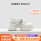 CHERY KALLY【素瓷凈影】厚底瑪麗珍鞋2025年春季時尚百搭女鞋潮流女士小皮鞋 貝殼白 37 (235mm)