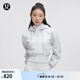 lululemon丨Plush Fleece 女士拉絨可拆卸連帽夾克 LW3IWKS 雜色超淺灰 S /6
