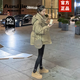 奧絲婕（Aosijie）高端品牌羽絨服女短款2025冬季新款寬松百搭顯瘦小個子白鴨絨外套 卡其色 L